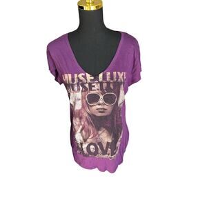 Vintage Y2K LOL Graphic Tee NWT Size XL Deadstock Muse Luxe Girl Rocker